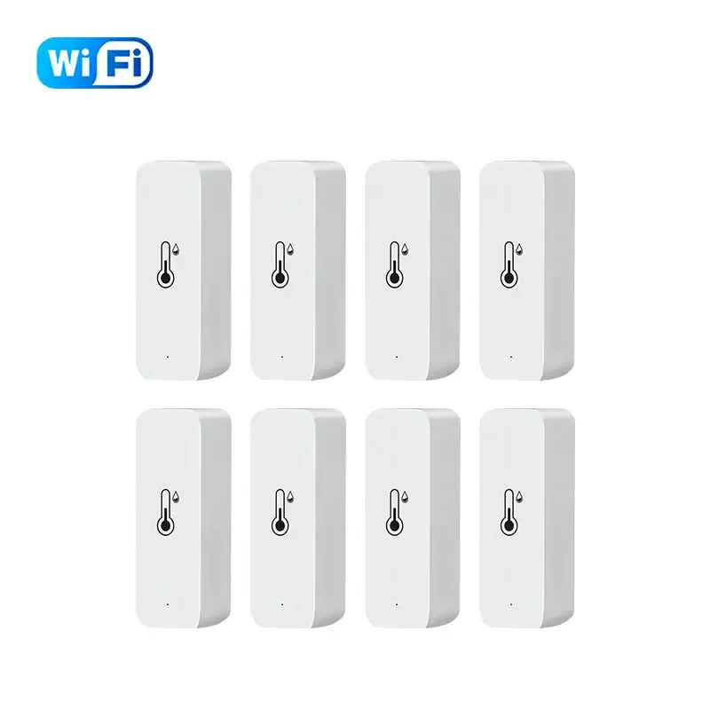 Capteur intelligent Tuya Wi-Fi/Zigbee de température et d'humidité, thermomètre d'intérieur compatible Alexa et Google Assistant 11