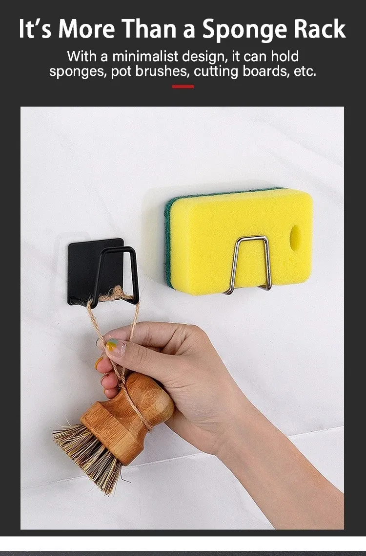 Porte-éponge installé dans la cuisine