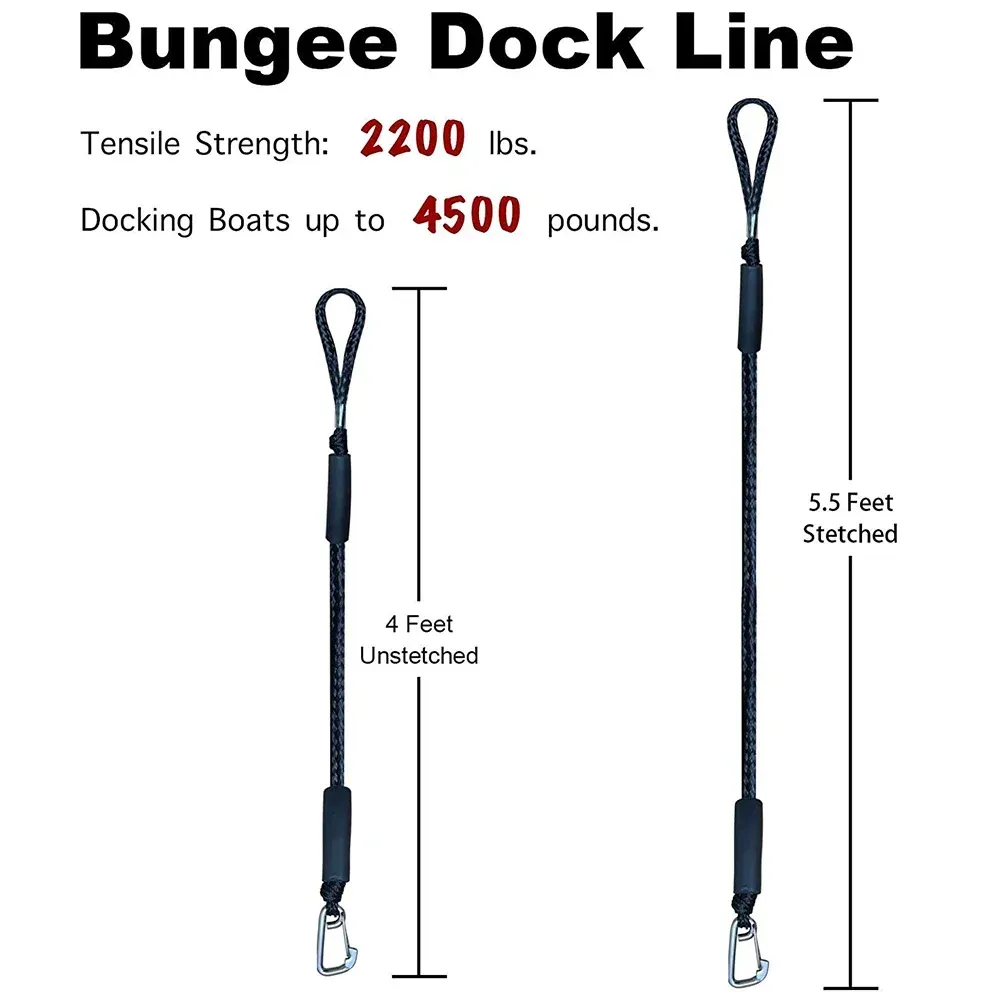 Corde d'amarrage Bunduple sur embarcation
