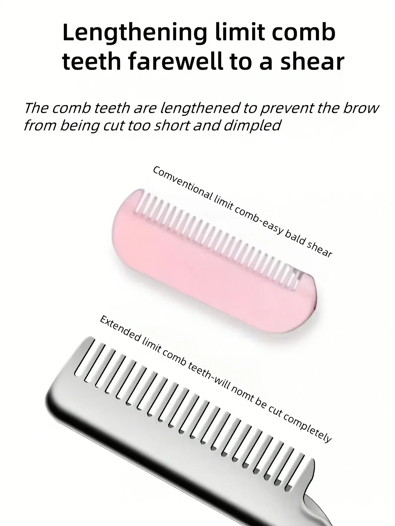 Ciseaux à sourcils, finition et ergonomie