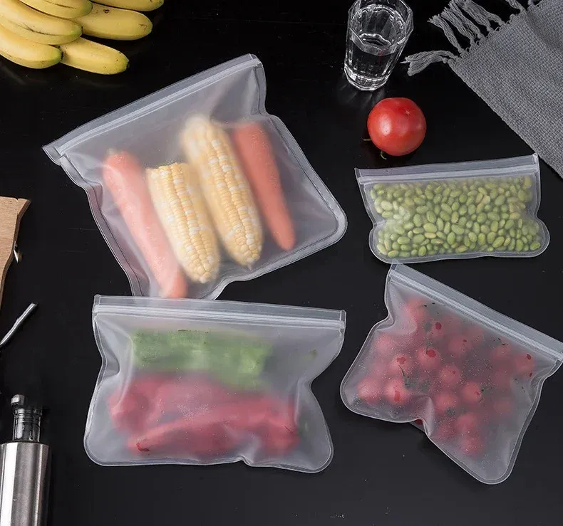 Sacs de stockage réutilisables en silicone