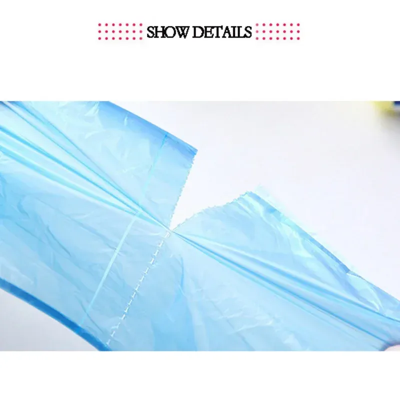 Lot de 5 rouleaux de sacs poubelles jetables, 100 pièces, pour la cuisine et le ménage 5