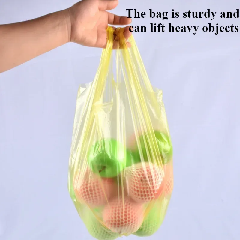 Lot de 5 rouleaux de sacs poubelles jetables, 100 pièces, pour la cuisine et le ménage 6