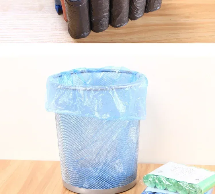 Sacs poubelles, vue rapprochée
