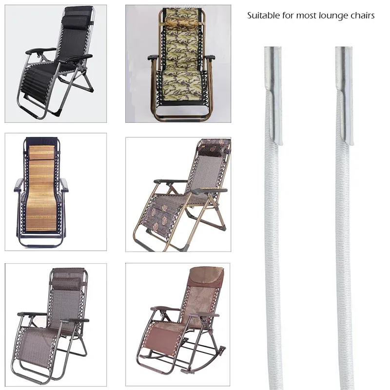 Lot de 4 cordons élastiques de remplacement pour chaise pliante à gravité zéro 3