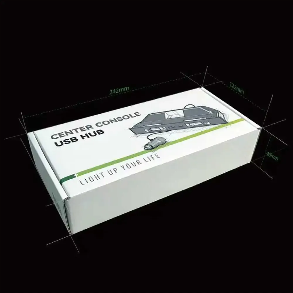Hub USB installé dans la console centrale