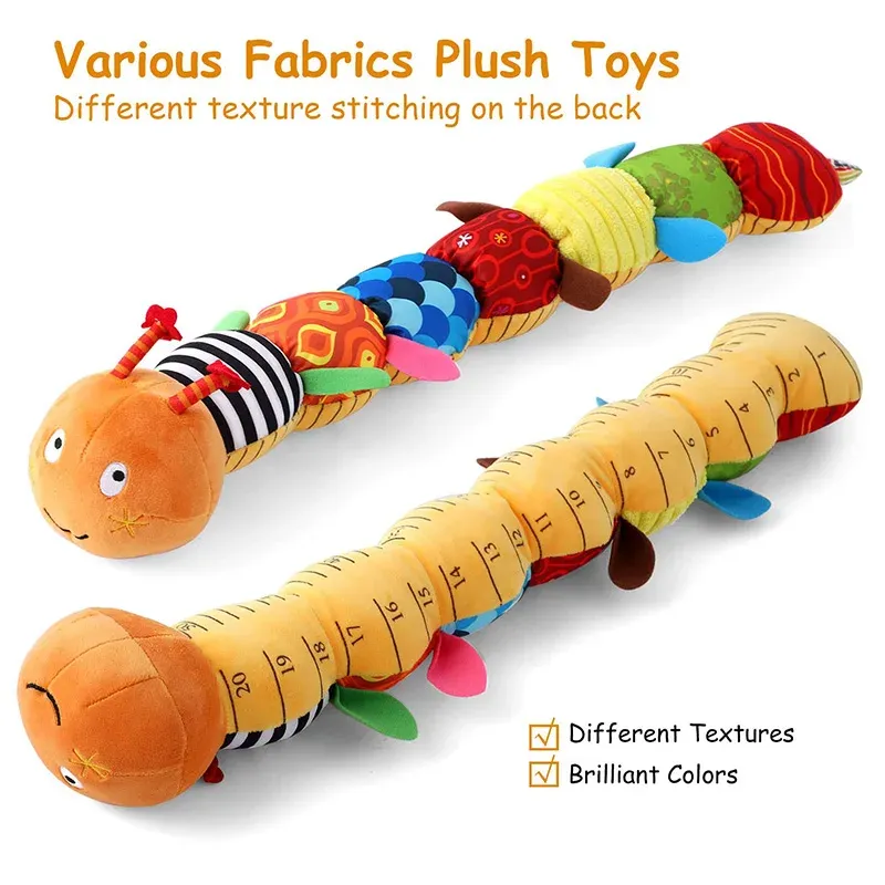 Hochet musical en peluche pour bébé, jouet sensoriel à suspendre pour nouveau-né, cadeau pour tout-petit 4