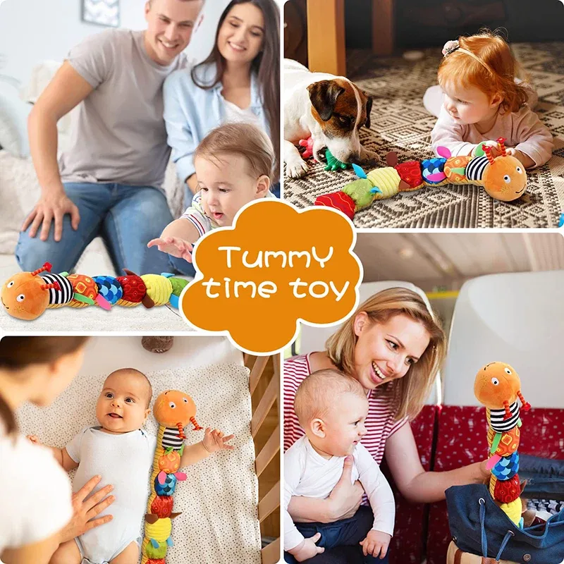 Jouet en peluche avec hochets pour bébé