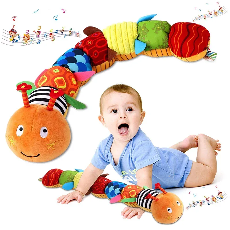 Hochet musical en peluche pour bébé, vue d'ensemble