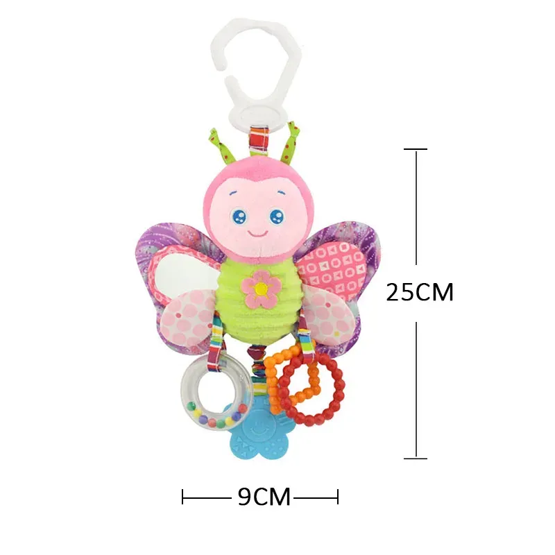 Hochet en peluche pour bébé, détail