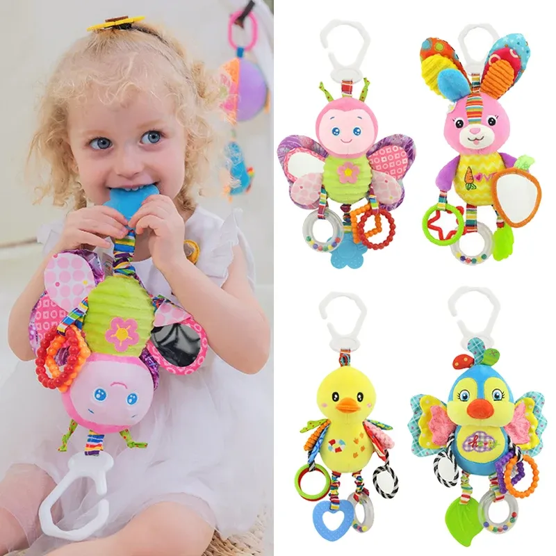 Peluche musicale pour bébé, détail des couleurs