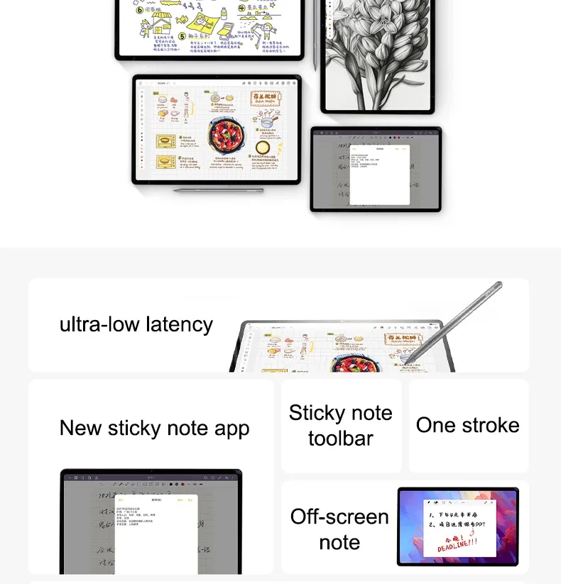 Stylet Lenovo Xiaoxin en situation d'utilisation