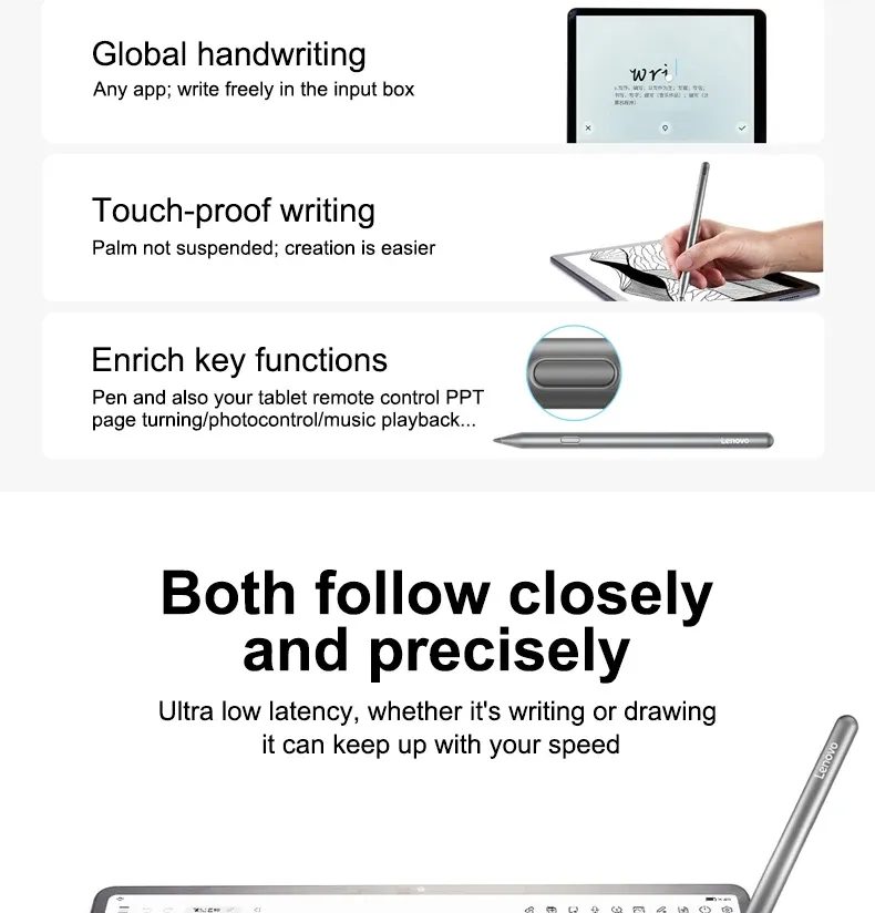 Détail du design du stylet Lenovo Xiaoxin