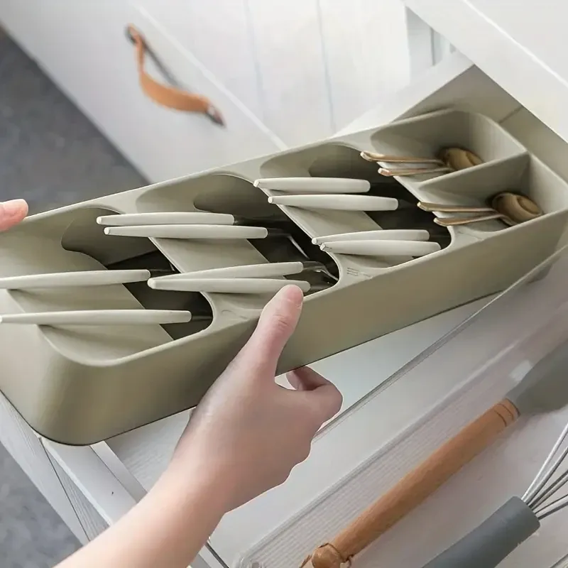 Organisateur de couverts, range-couteaux et rangement de cuisine 1