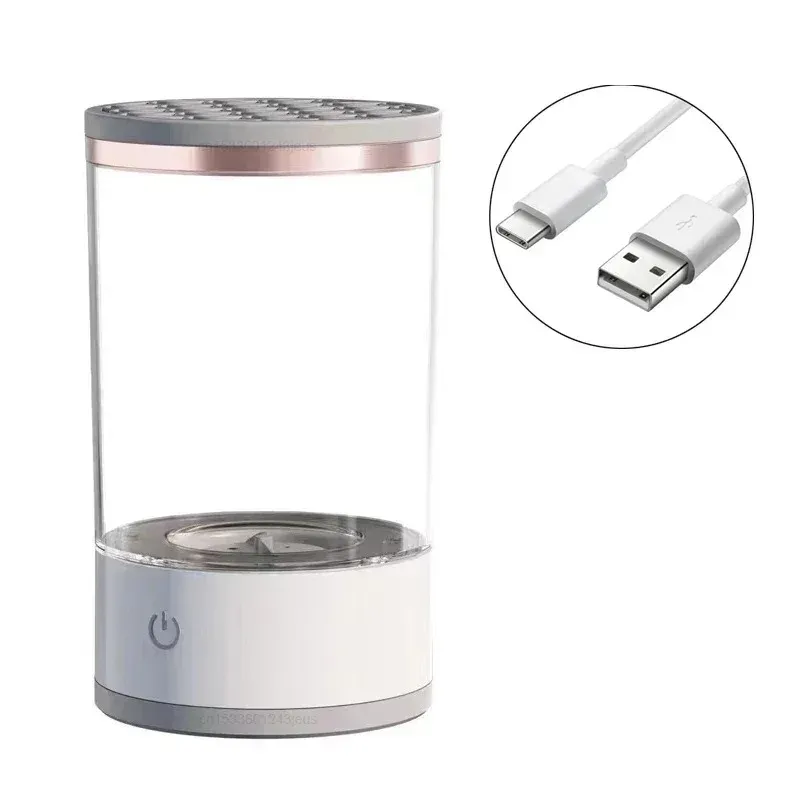 Nettoyeur et séchoir automatique électrique pour pinceaux de maquillage, avec port USB et tapis de nettoyage 8
