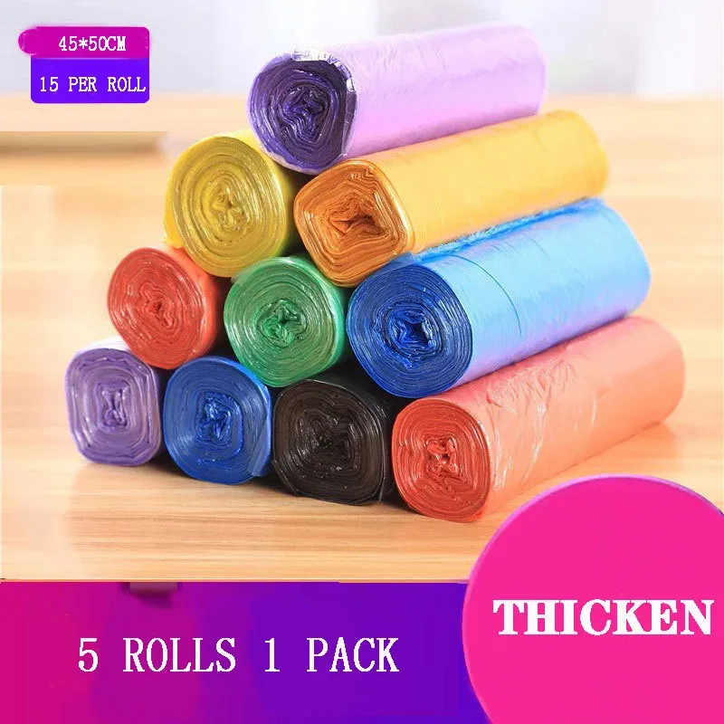 Sacs poubelle pour cuisine en plastique, lot de 5 rouleaux (100 pièces) 2