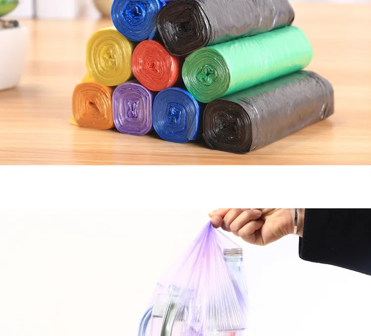 Sacs poubelle jetables pour cuisine, détail du matériau