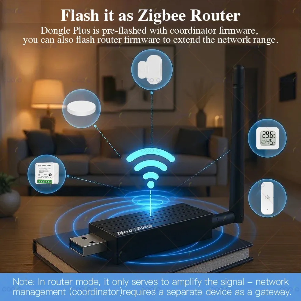 Dongle USB Zigbee 3.0 Plus universel, passerelle sans fil Zigbee, compatible Home Assistant, Zigbee2MQTT, Raspbian, Ubuntu et macOS 2