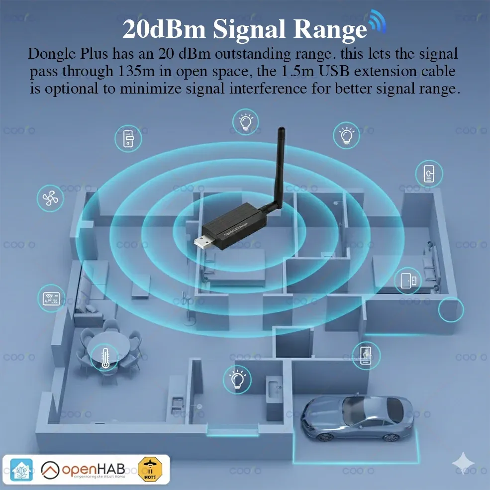 Clé USB Zigbee universelle en situation