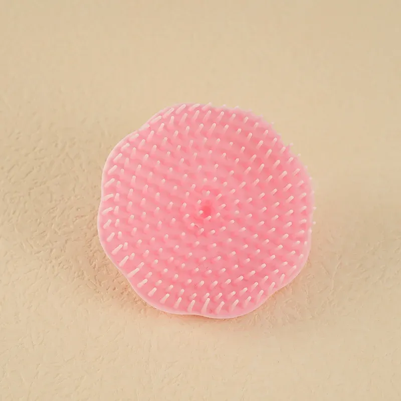 Brosse de shampoing en silicone souple pour massage du cuir chevelu, 1 pièce 10