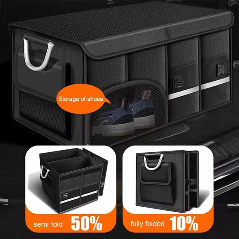 SEAMETAL Coffre de Rangement Pliable et Étanche en Oxford 110 L pour Voiture, Camping et Pêche 3