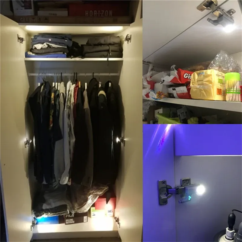 Lot de 10 lampes LED à détecteur de mouvement à piles pour placard et armoire 6