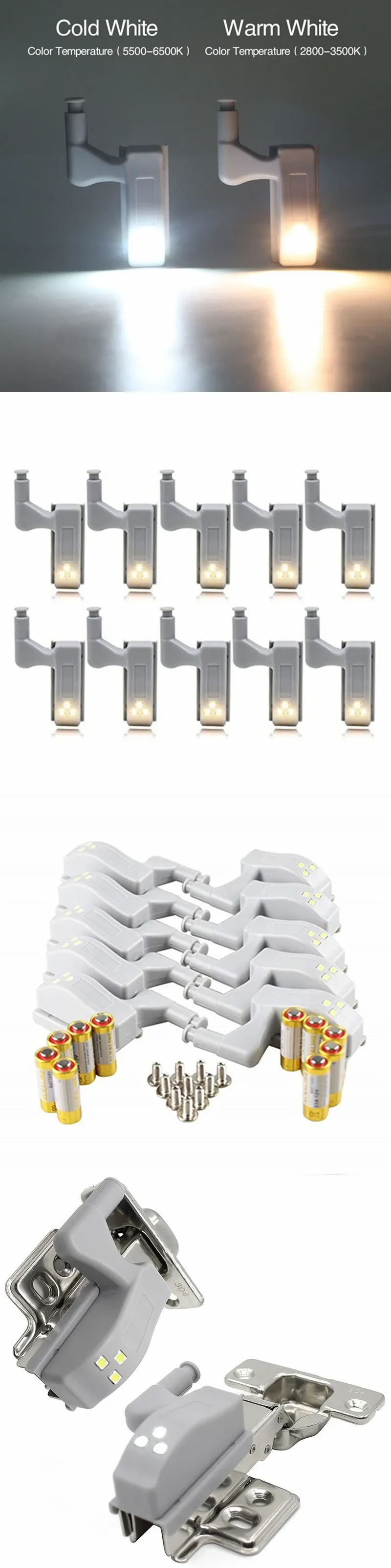 Éclairage LED installé dans un placard