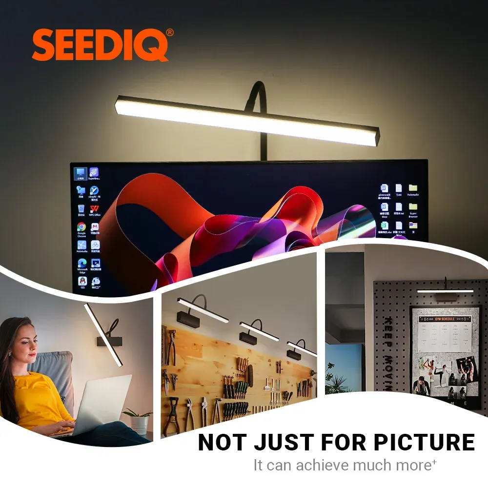 LED rechargeable wall lamp? The source is already French. The task: produce clean, professional French without spammy keywords. Remove keyword stuffing.

Applique murale LED rechargeable sans fil, flexible et réglable, 40 cm, finition noire 2