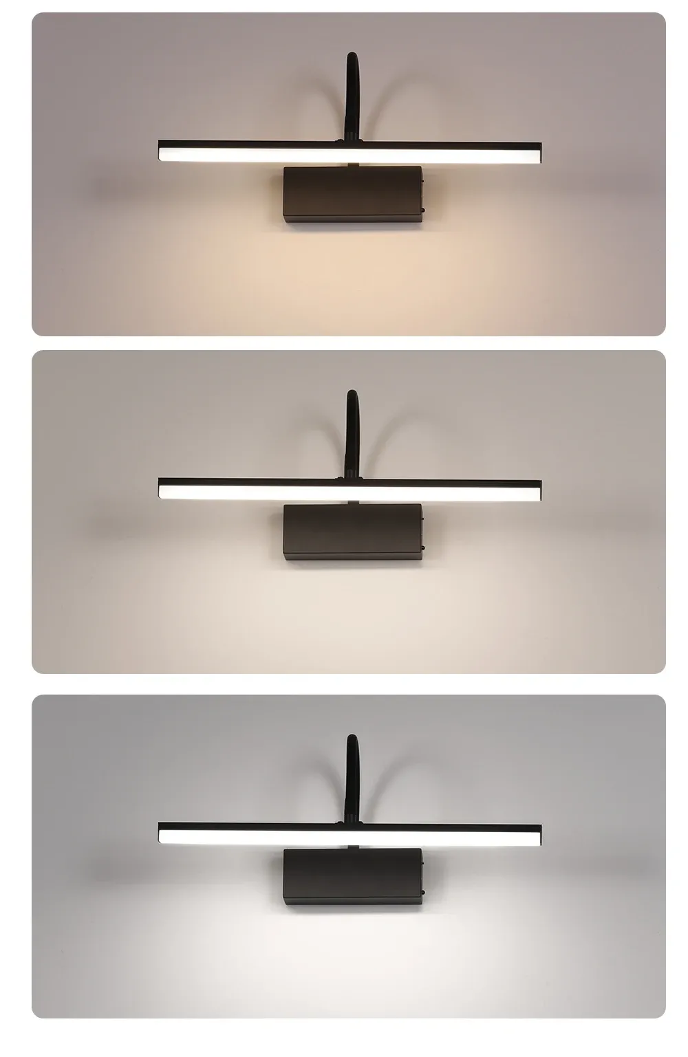 Applique murale LED sans fil, finition élégante