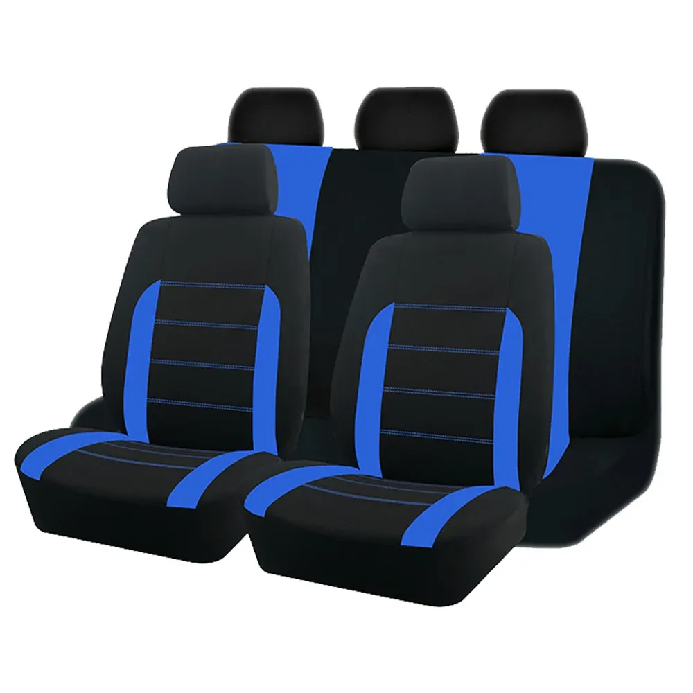 Housses de siège auto universelles, ajustement pour la plupart des voitures, SUV, camions et camionnettes, ensemble complet d'accessoires intérieurs 9