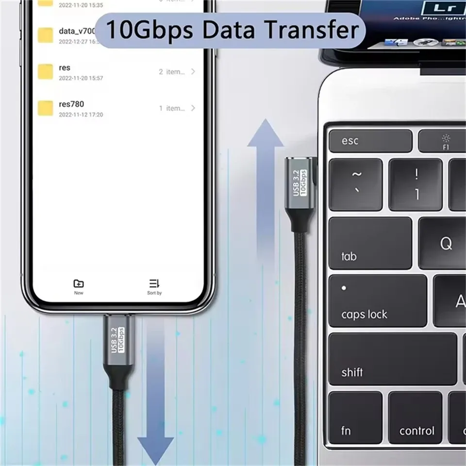 Câble de charge posé sur une surface