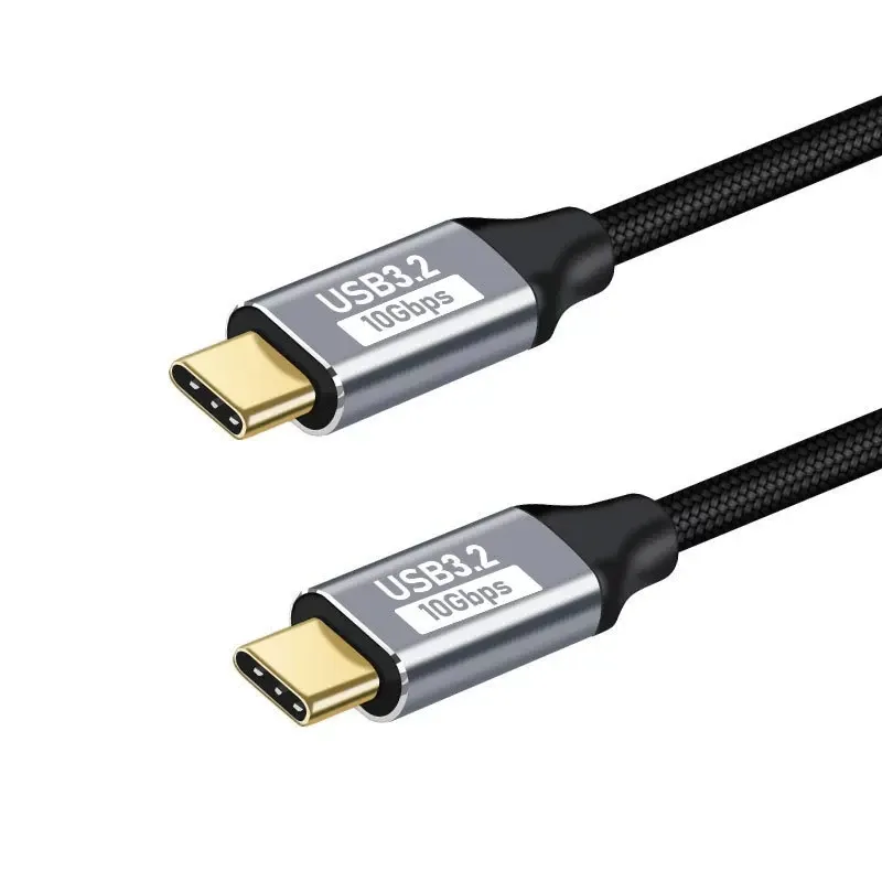 Câble de charge rapide 100 W PD, 5 A, USB-C 3.1, rallonge mâle vers femelle coudée à 90°, 10 Gbps, prolongateur USB-C 7