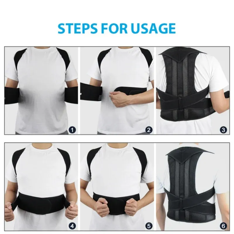 Correcteur de posture, vue de face