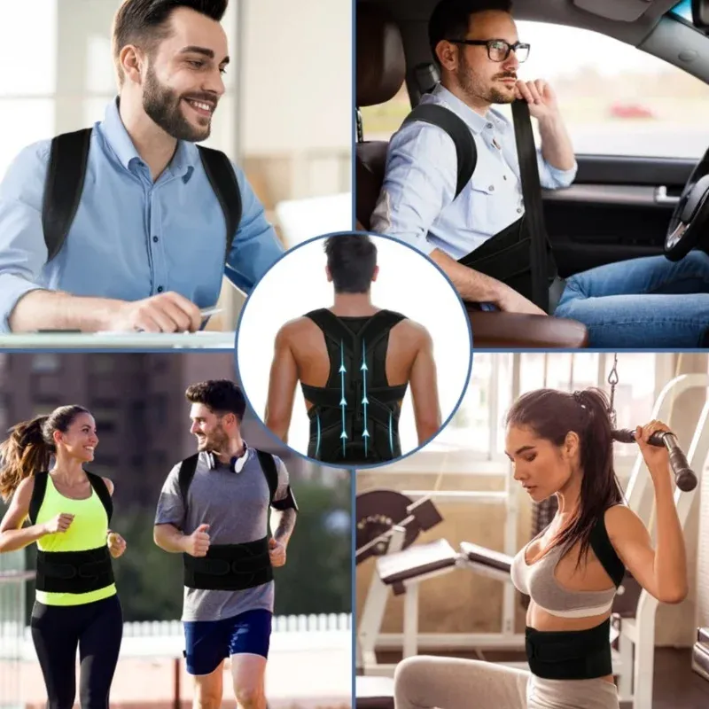 Correcteur de posture, mise en situation assise
