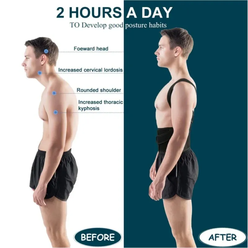 Correcteur de posture, mise en valeur de la silhouette