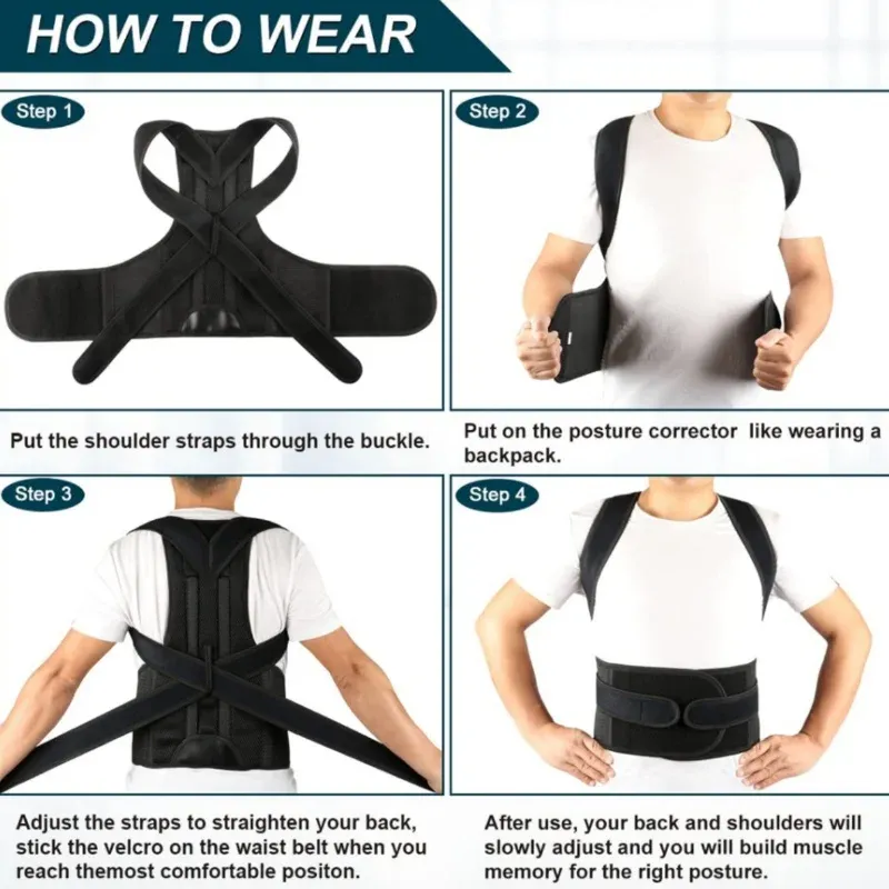 Correcteur de posture, maintien en position assise