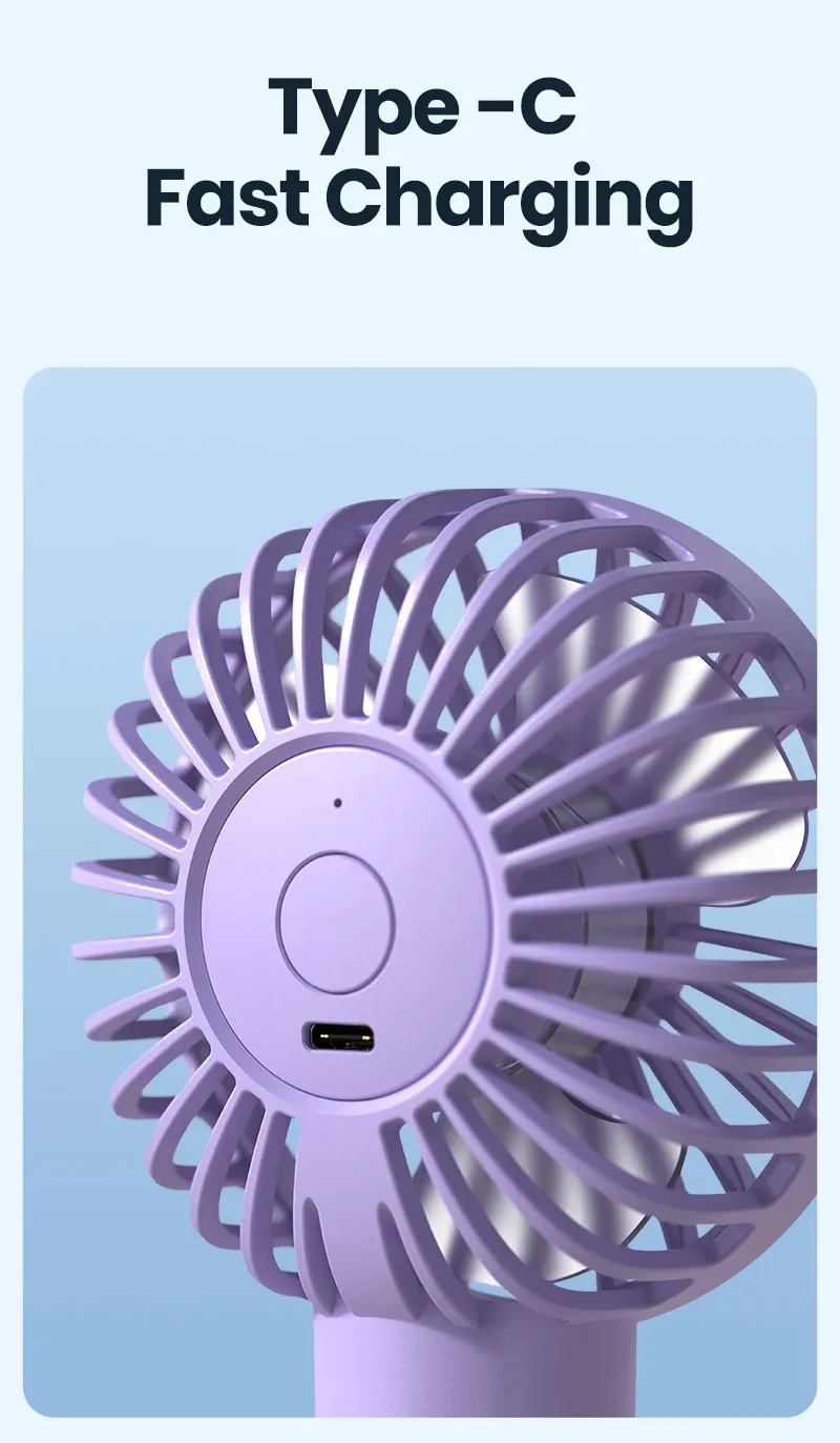 Mini ventilateur TOPK, finitions et détails