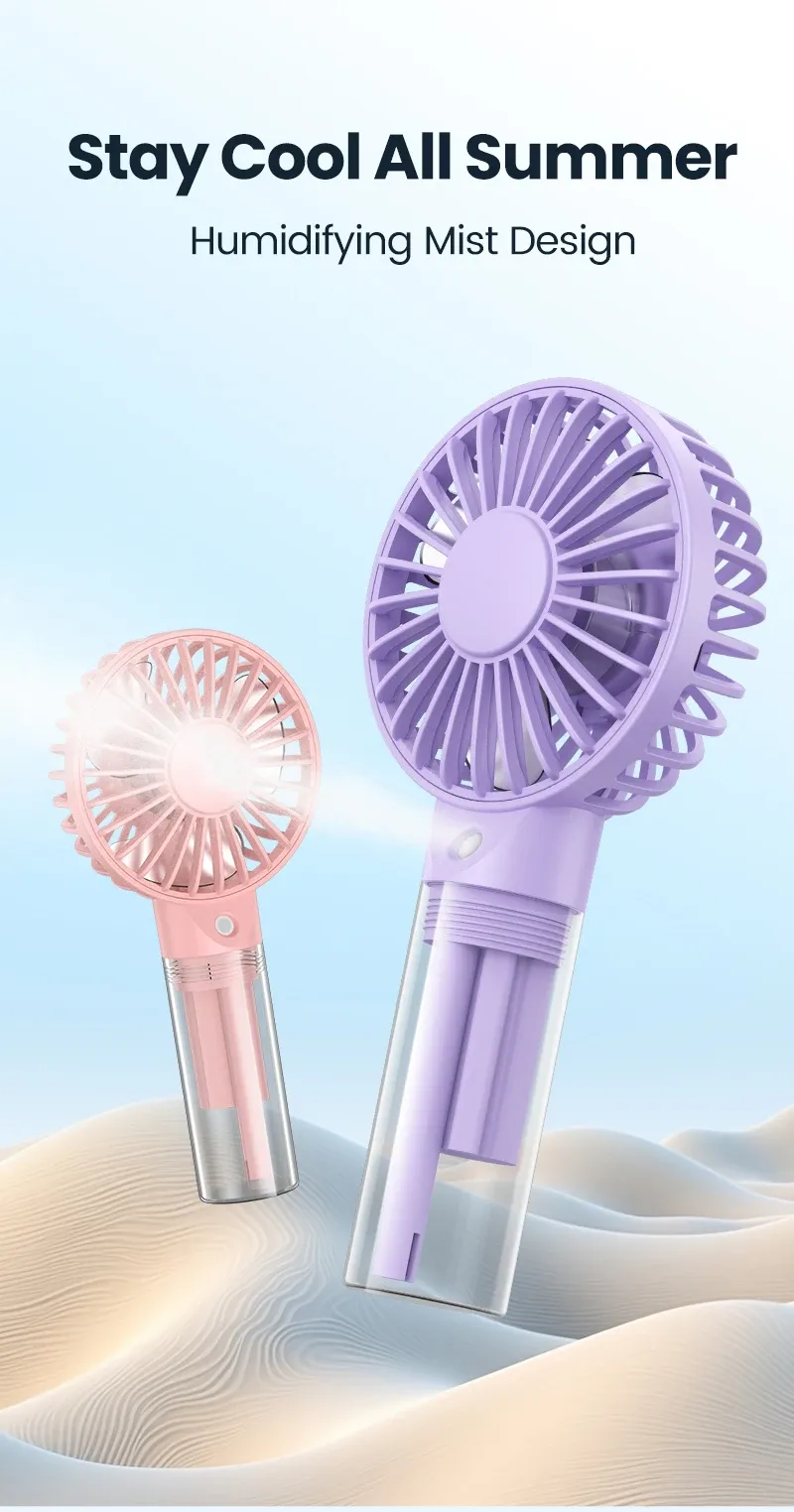 Mini ventilateur portable TOPK en situation d'utilisation