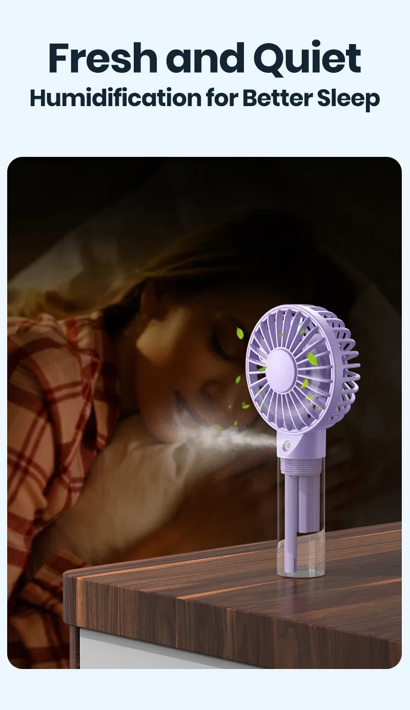 Mini ventilateur TOPK avec ses coloris