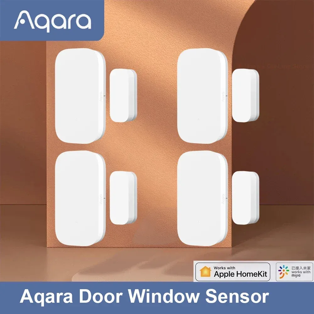 Capteur de porte et fenêtre Aqara E1 ZigBee 3.0 MCCGQ14LM compatible avec l'application Xiaomi Mijia et Apple HomeKit