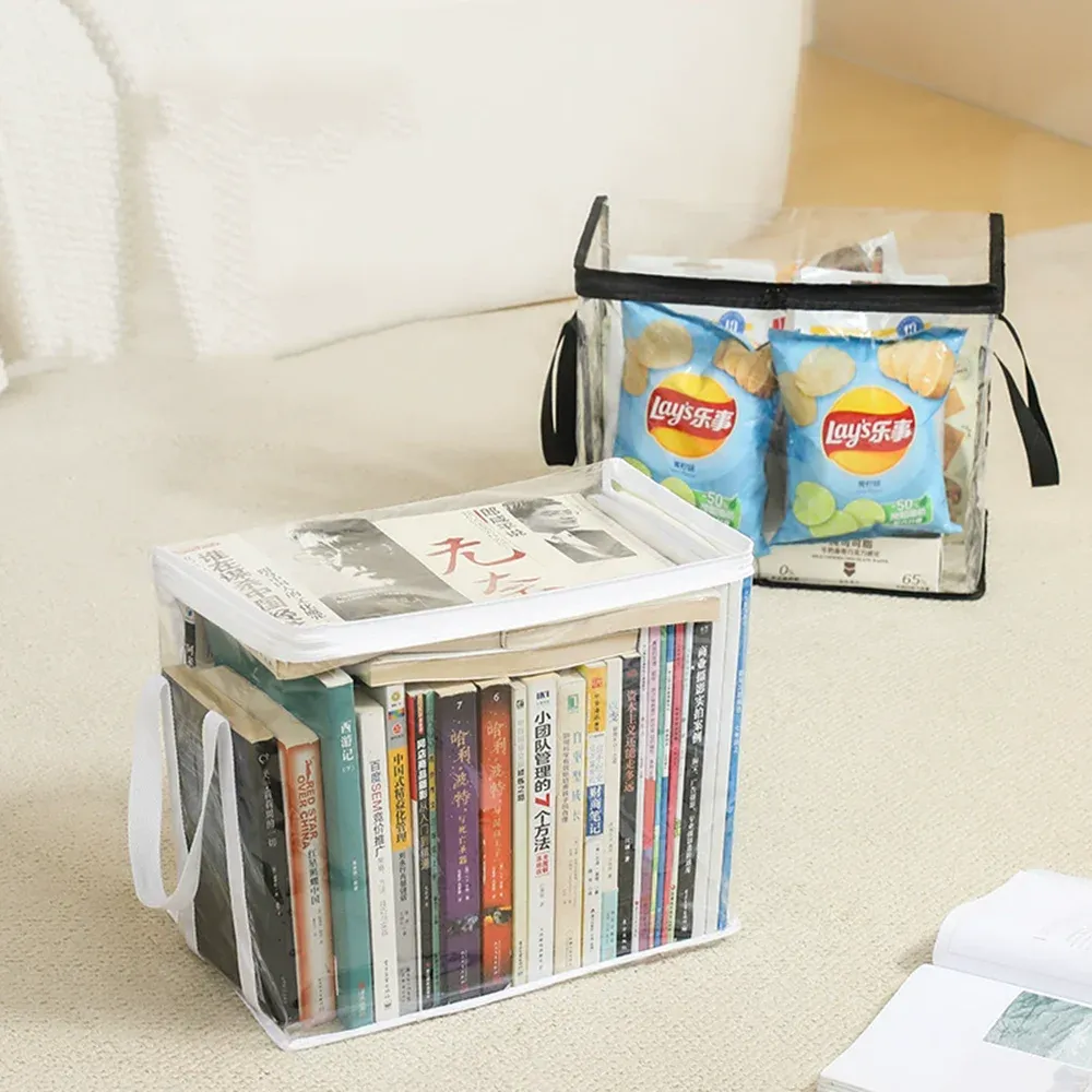 Rangement d'accessoires dans la boîte transparente