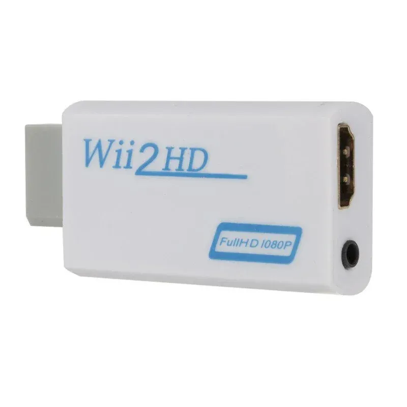 Convertisseur Wii vers HDMI Full HD 1080p avec sortie audio vidéo 3,5 mm pour PC et moniteur HDTV 10