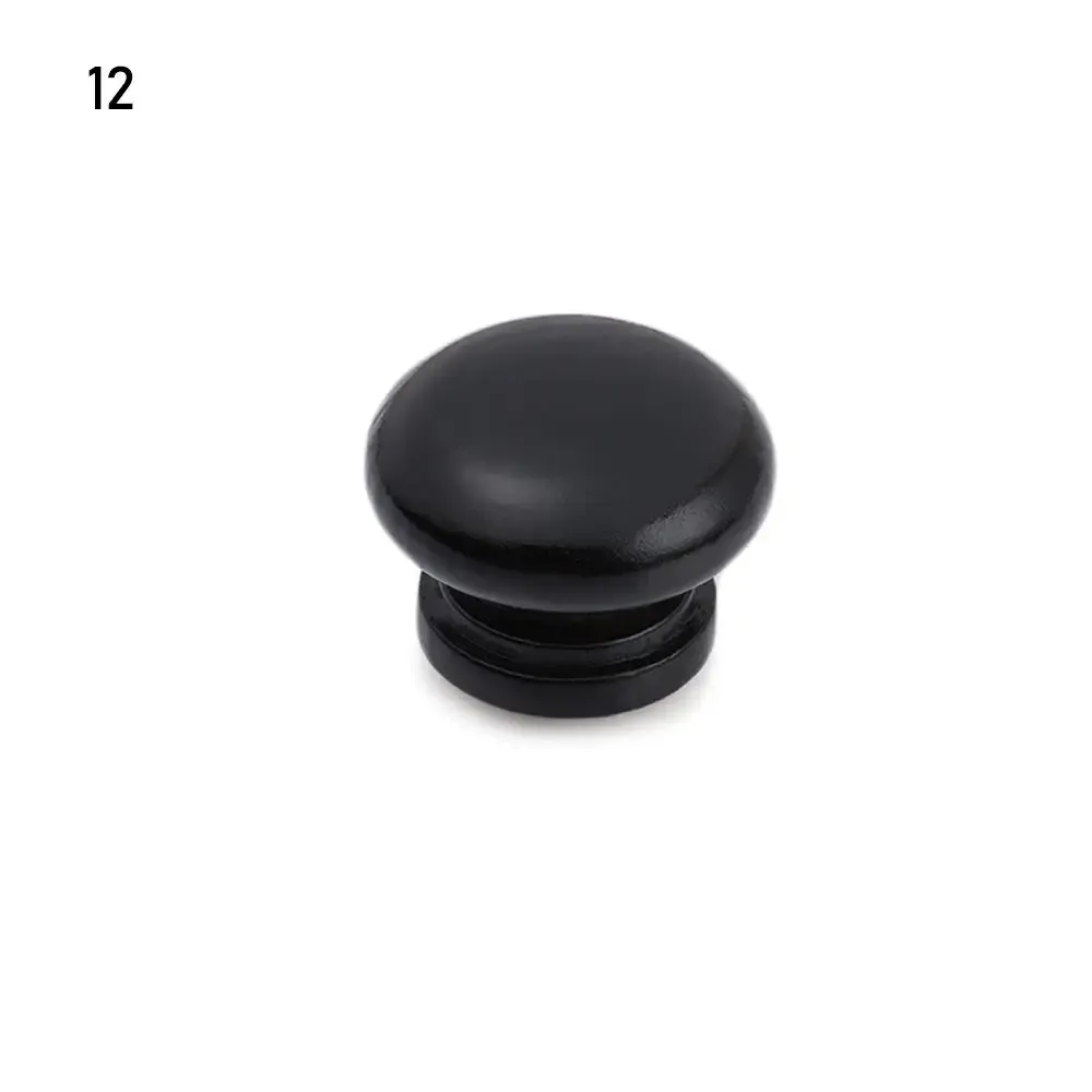 Bouton de meuble en bois avec vis, poignée de cuisine, garde-robe, commode, accessoires de quincaillerie 8