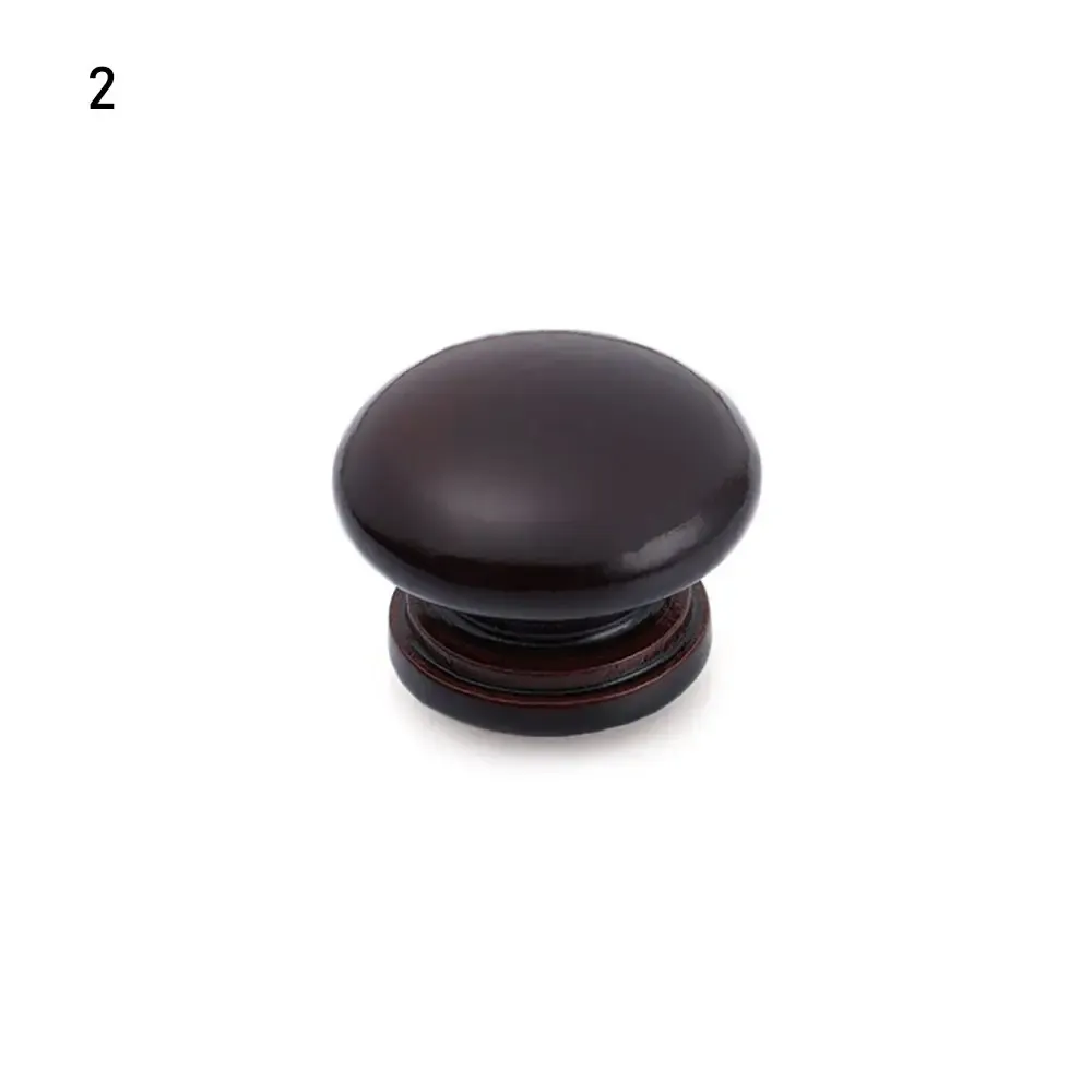 Bouton de meuble en bois avec vis, poignée de cuisine, garde-robe, commode, accessoires de quincaillerie 12