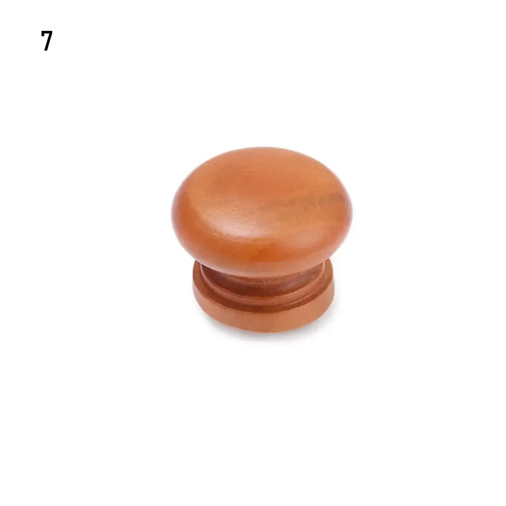 Bouton de meuble en bois avec vis, poignée de cuisine, garde-robe, commode, accessoires de quincaillerie 16