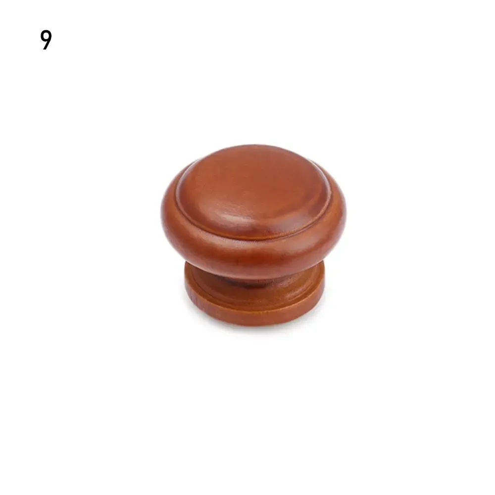 Bouton de meuble en bois avec vis, poignée de cuisine, garde-robe, commode, accessoires de quincaillerie 20