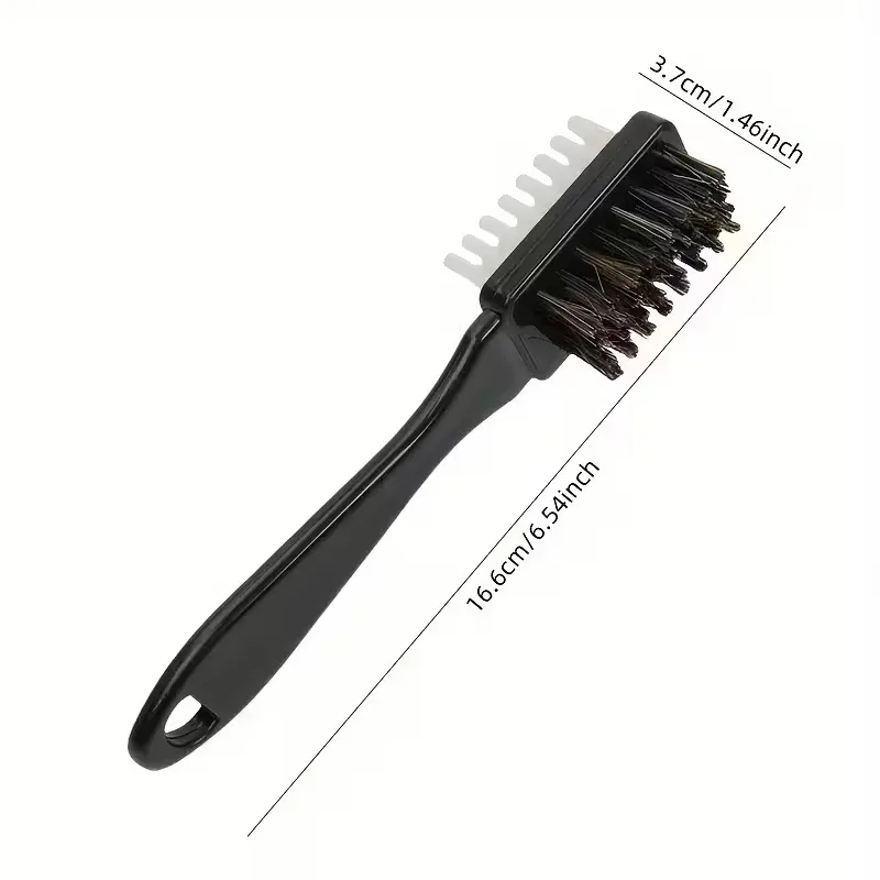 Brosse à chaussures 2 en 1 avec gomme pour daim et nubuck, cuir et simili cuir | Outil de nettoyage double face pour bottes 3