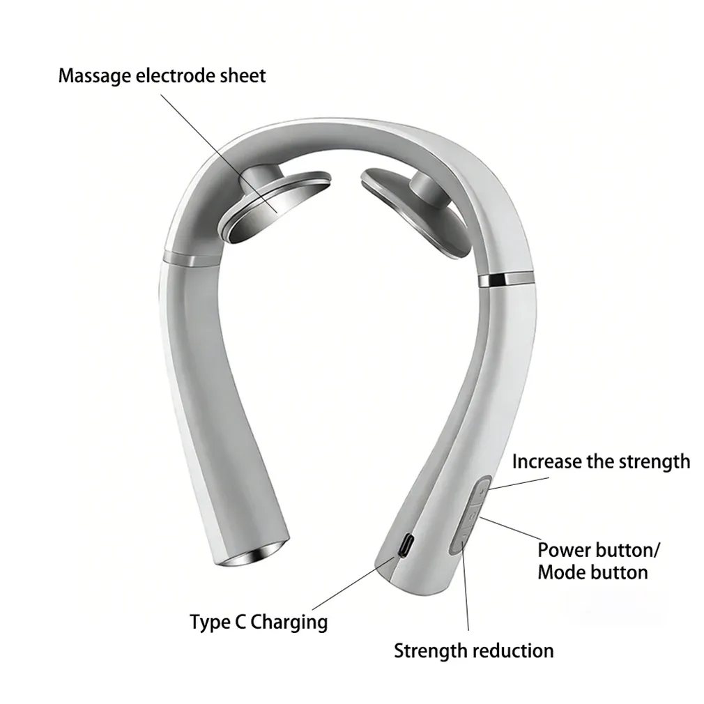 Masseur cervical TENS, finitions