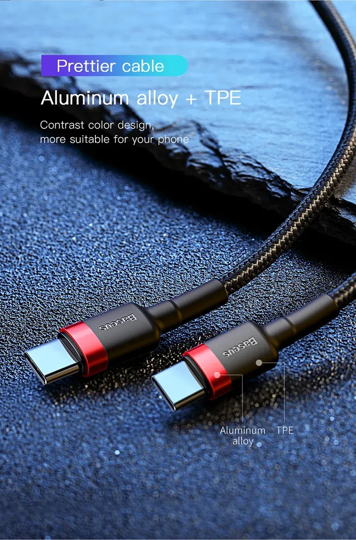 Design du câble Baseus USB-C