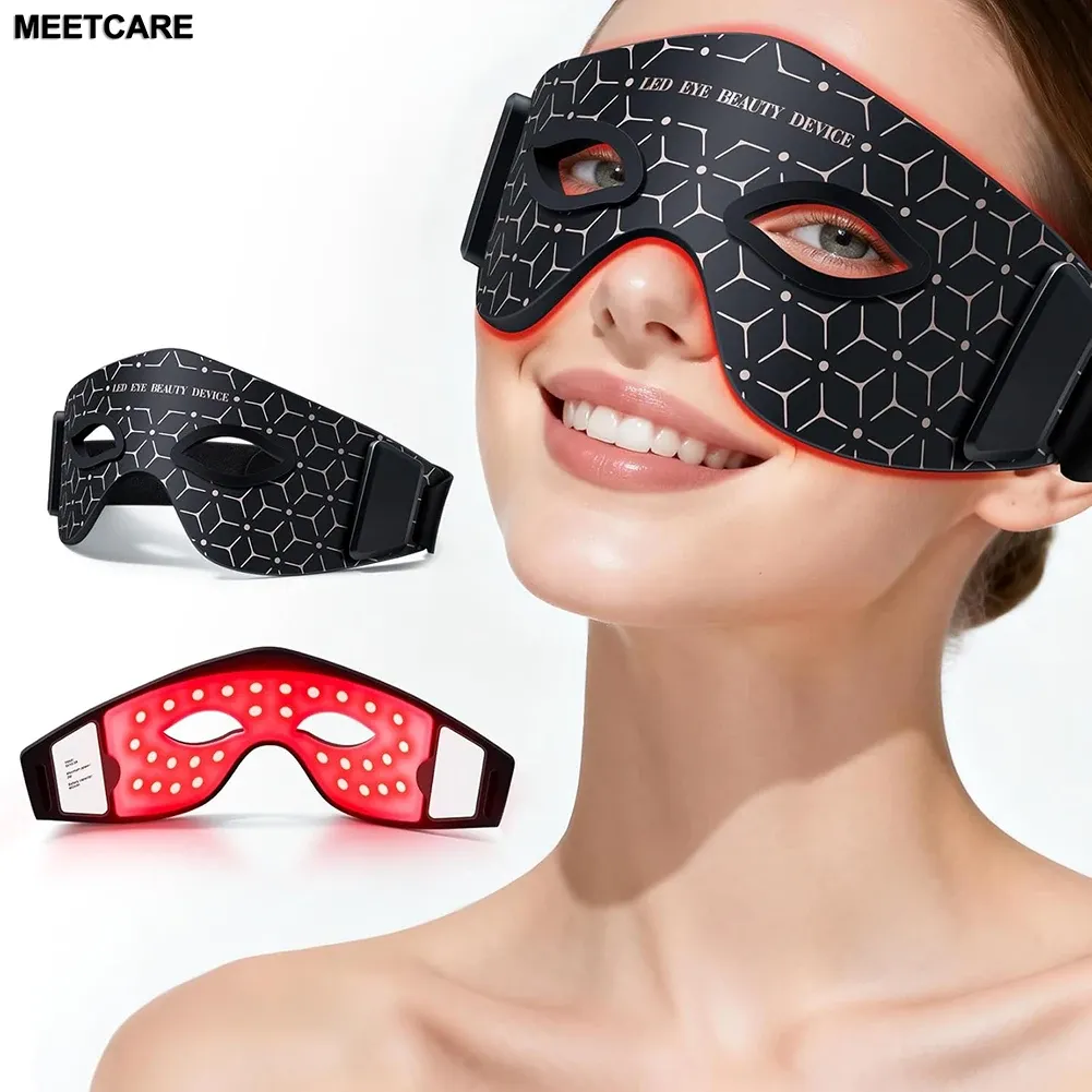 Masque oculaire LED à lumière rouge 630 nm et 850 nm avec 5 modes de massage - Image 1